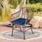 Costway 3PCS Patio Rattan Bistro Set Coffee Table Armchair Garden